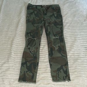 Forever 21 army green jeans!